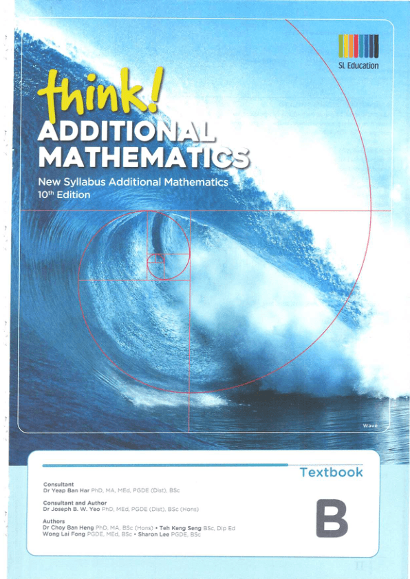 A maths Textbook B